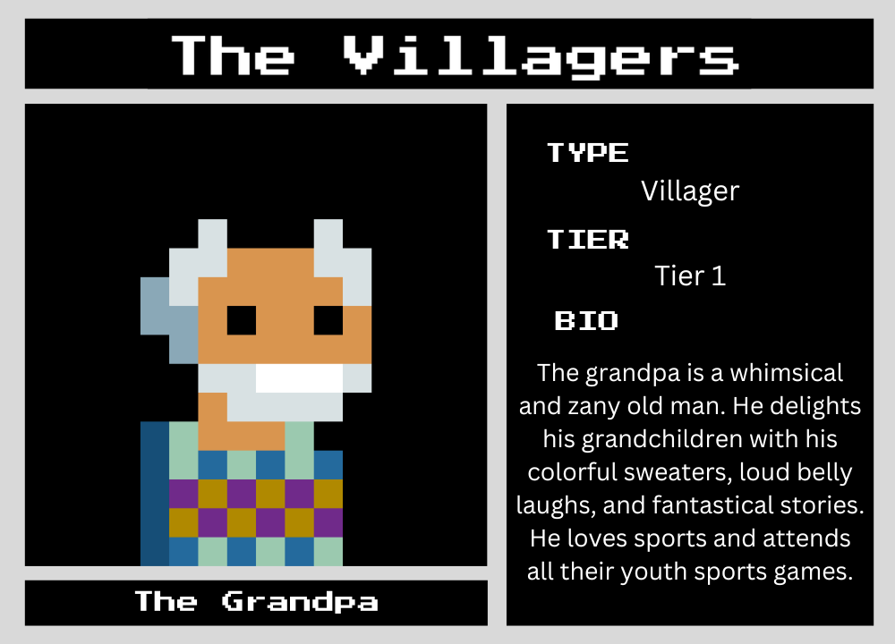 The Grandpa biography card